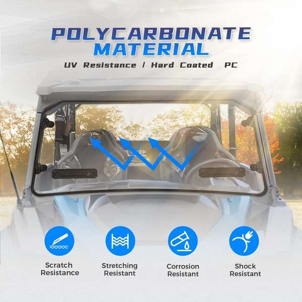 Polaris General Vented Full Windshield