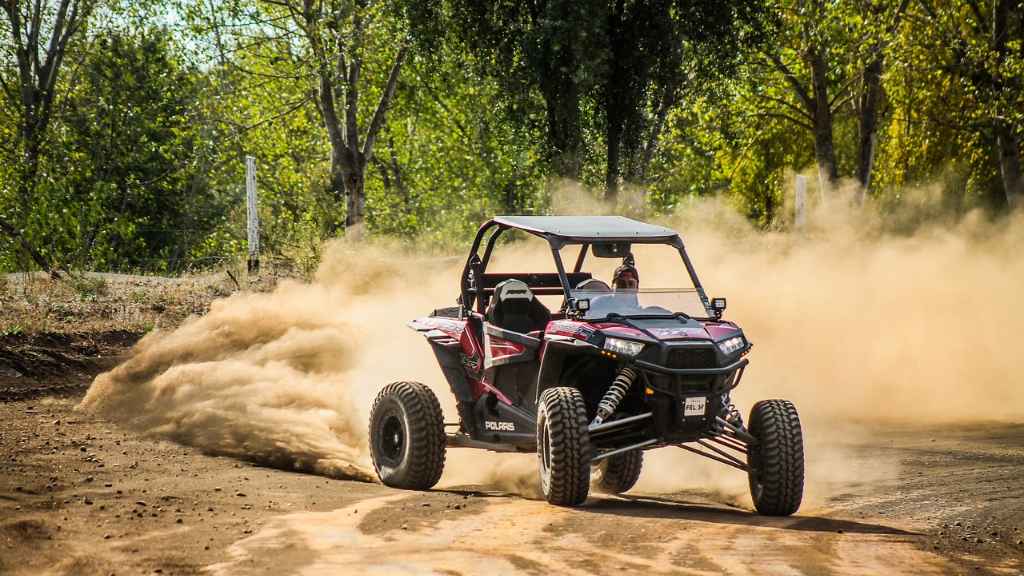 Polaris RZR on the trail