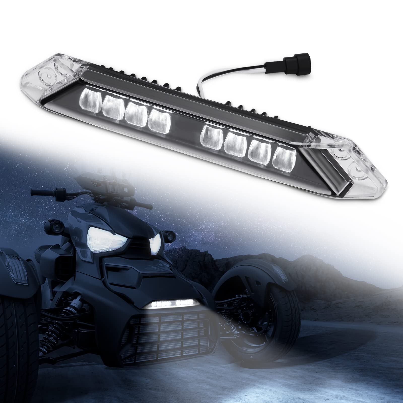 2 PCS Front Fender LED Light For Can-Am Ryker 600, 900 – Kemimoto