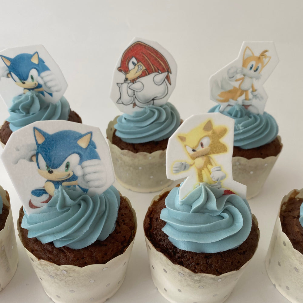 Custom Blue Hedgehog Cupcake Kit | Bake Believe – bake believe