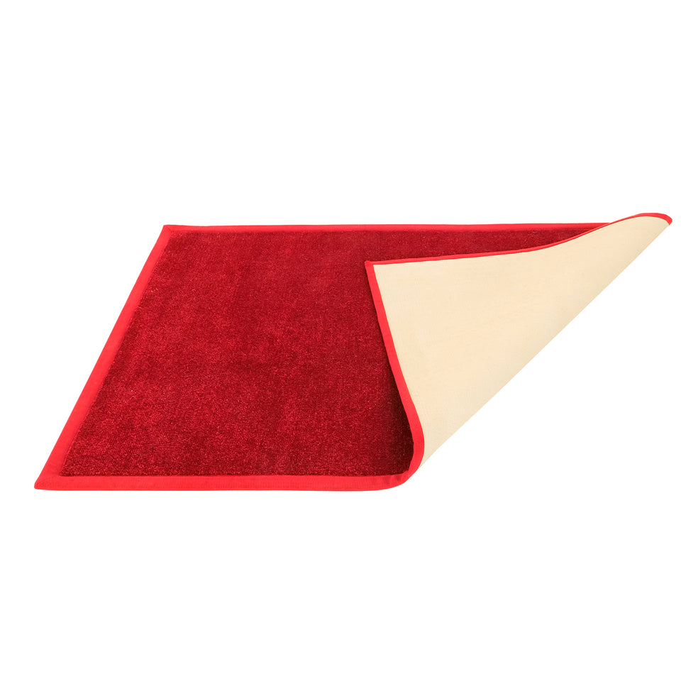 Luxury Red Polypropylene Carpet with Anti-Slip Backing — OnlyMat