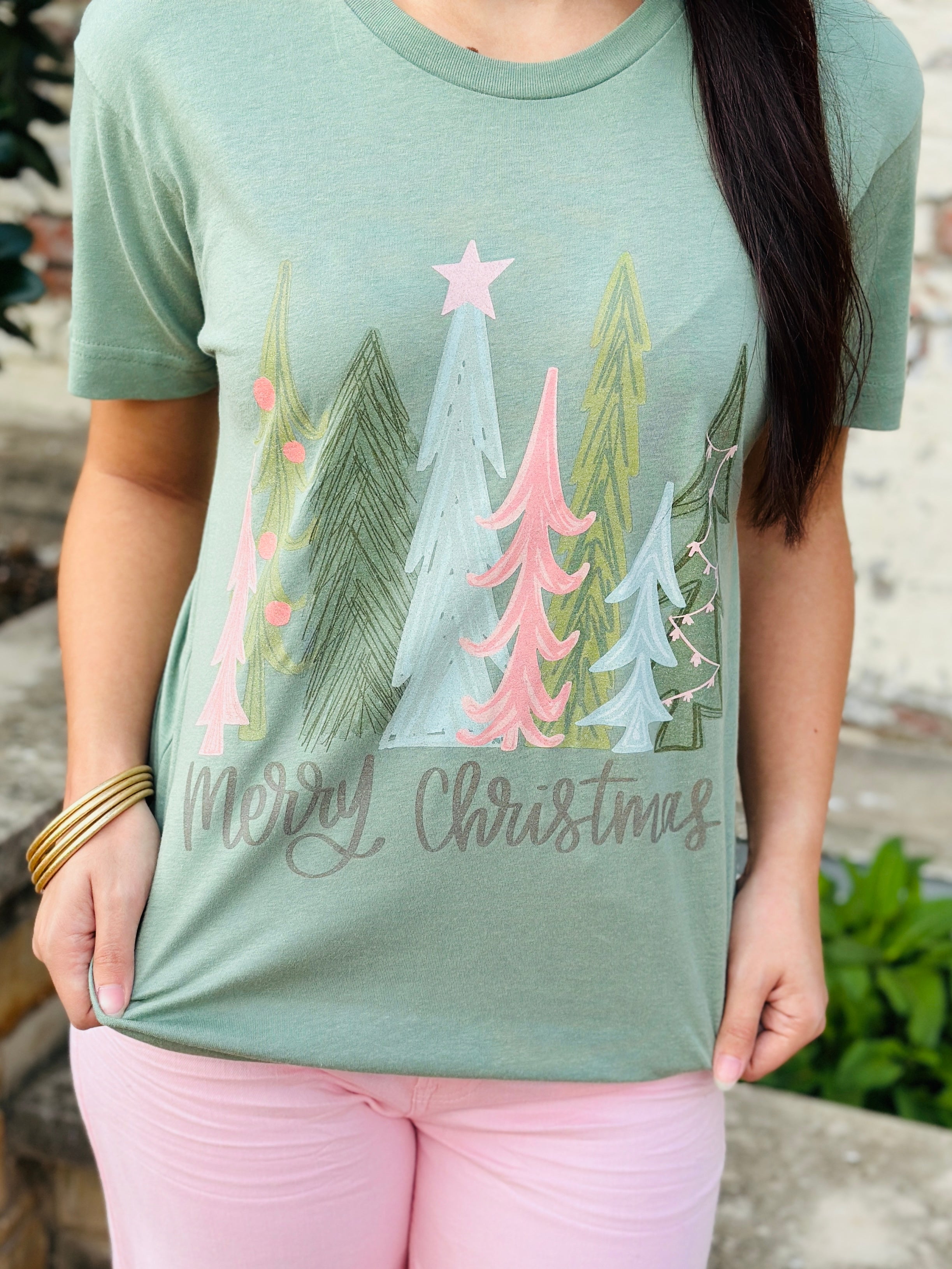 Pre-Order Brushed Christmas Tree Graphic Tee
