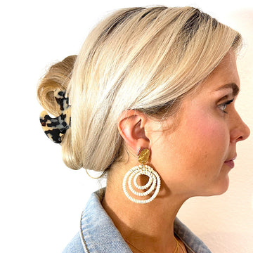 Raffia Circular Earrings