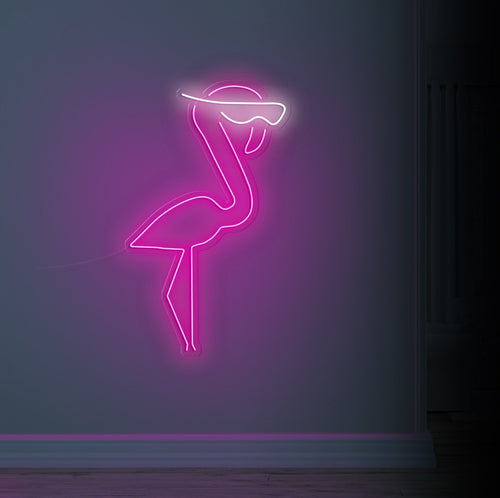 Handcrafted LED Neon Cool Flamingo art Piece | Elitist