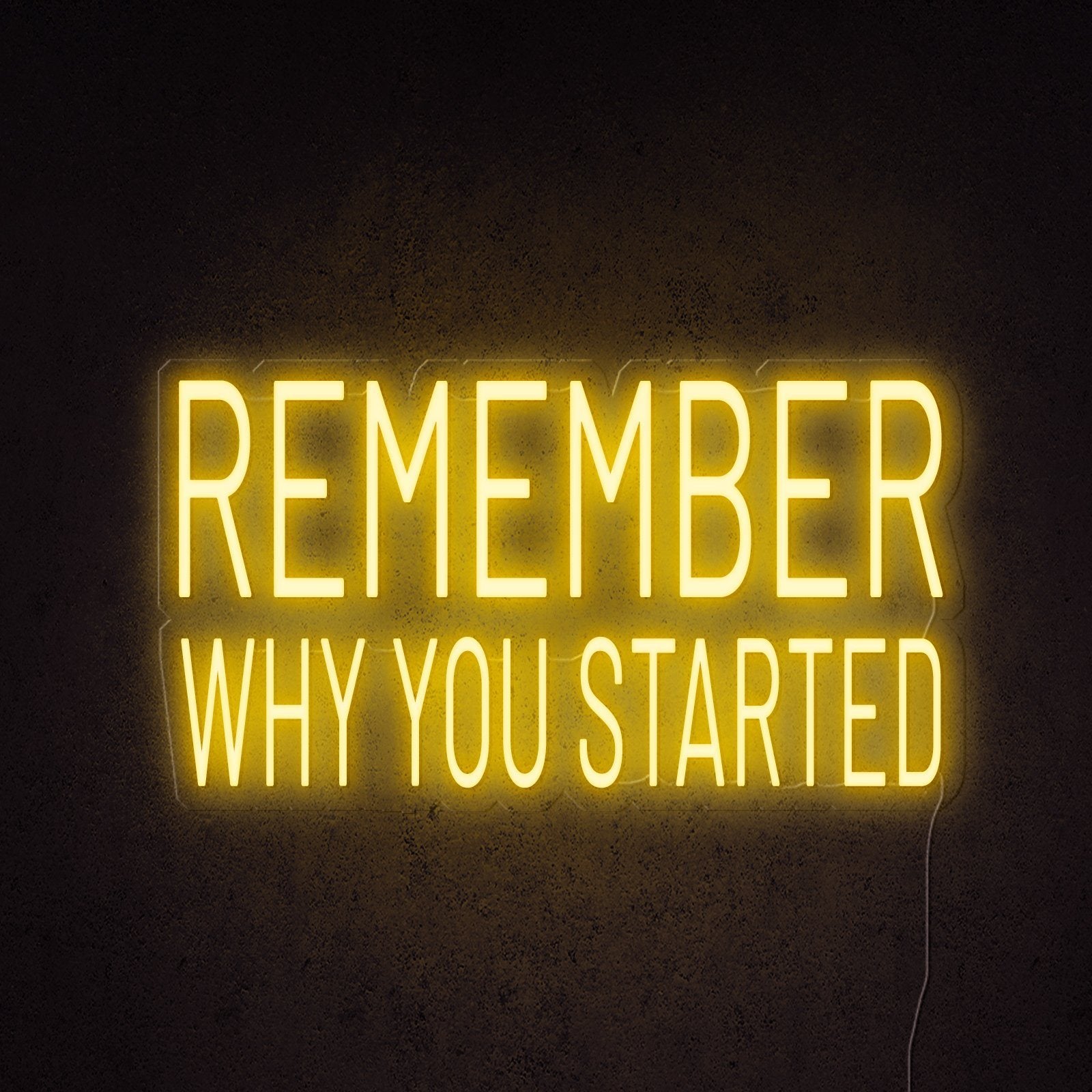 REMEMBER WHY YOU STARTED - NEONIDAS NEONSCHILD LED-SCHILD