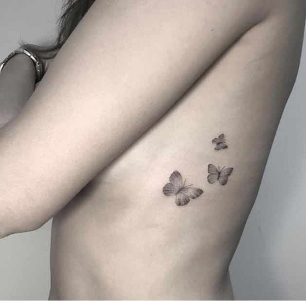 Tiny butterfly tattoo  Маленькие татуировки Шаблон тату Татуировки