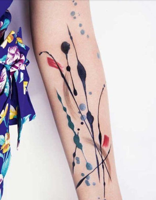 Abstract Tattoos Colorful Playful And Obscure