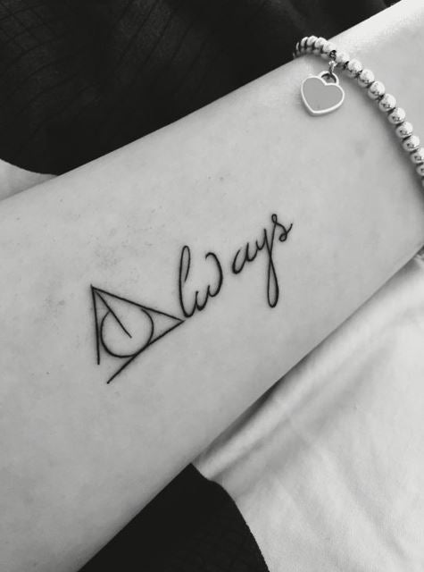 always tattoo harry potter wrist