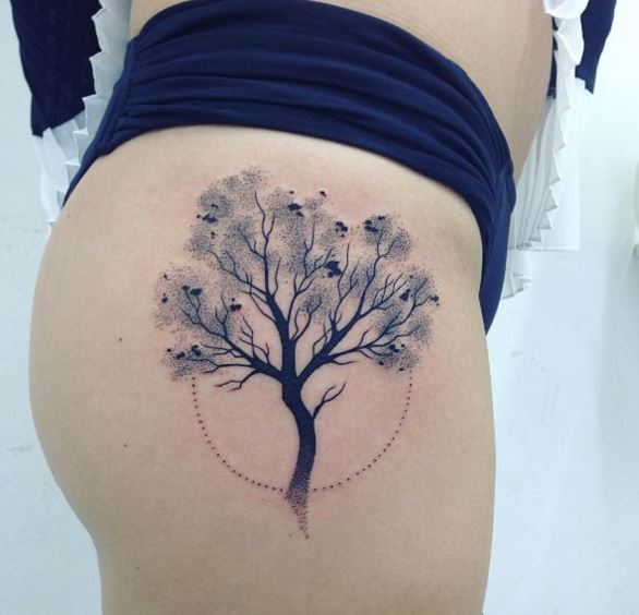 Quads are the prime placement for men! This stippled oak tree tattoo fits  perfectly. Thanks for coming in for another tattoo. #oaktree… | Instagram