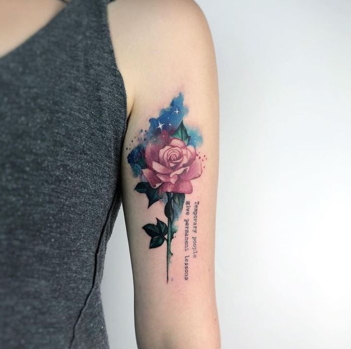 Share more than 84 rose blooming tattoo latest  thtantai2