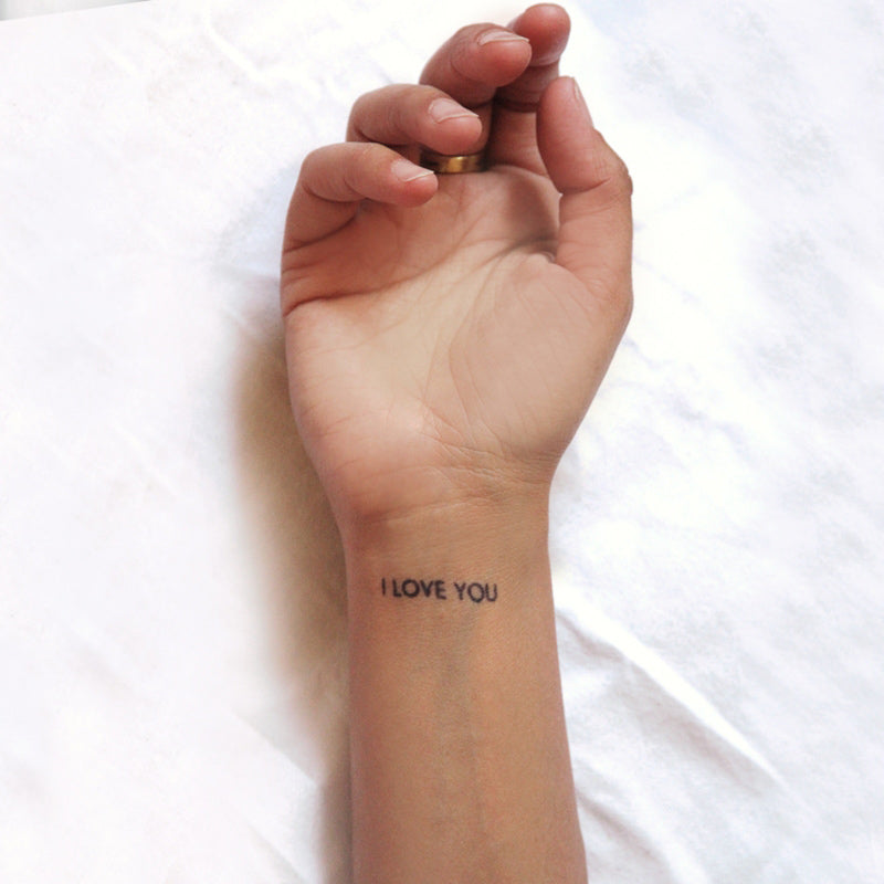 25 Great I Love You Tattoos On Wrist  Tattoo Designs  TattoosBagcom