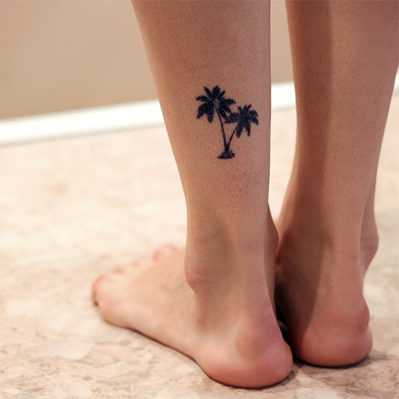 Palm Tree Tattoo Design On Foot  Tattoo Designs Tattoo Pictures