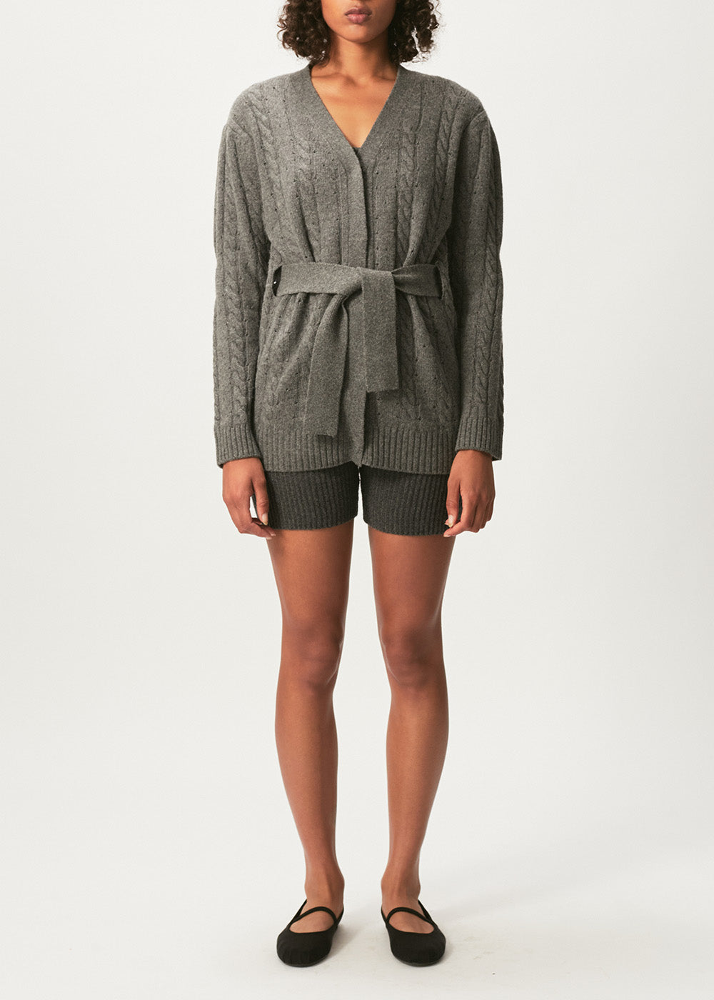 London Cardigan - Small / MID GREY