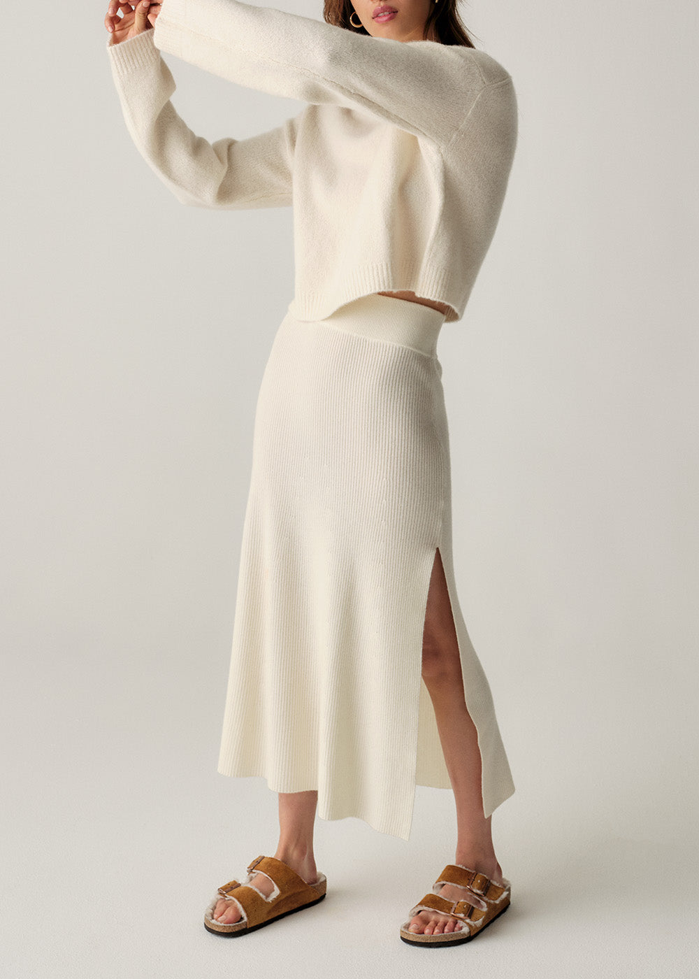 River Knit Skirt - Medium / Ivory