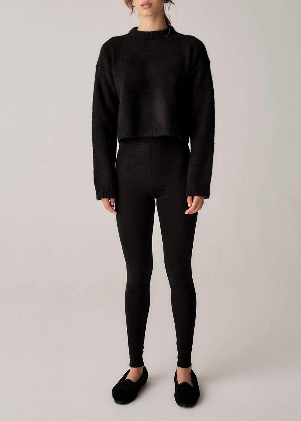 Tonya Cashmere Leggings - Small / Black