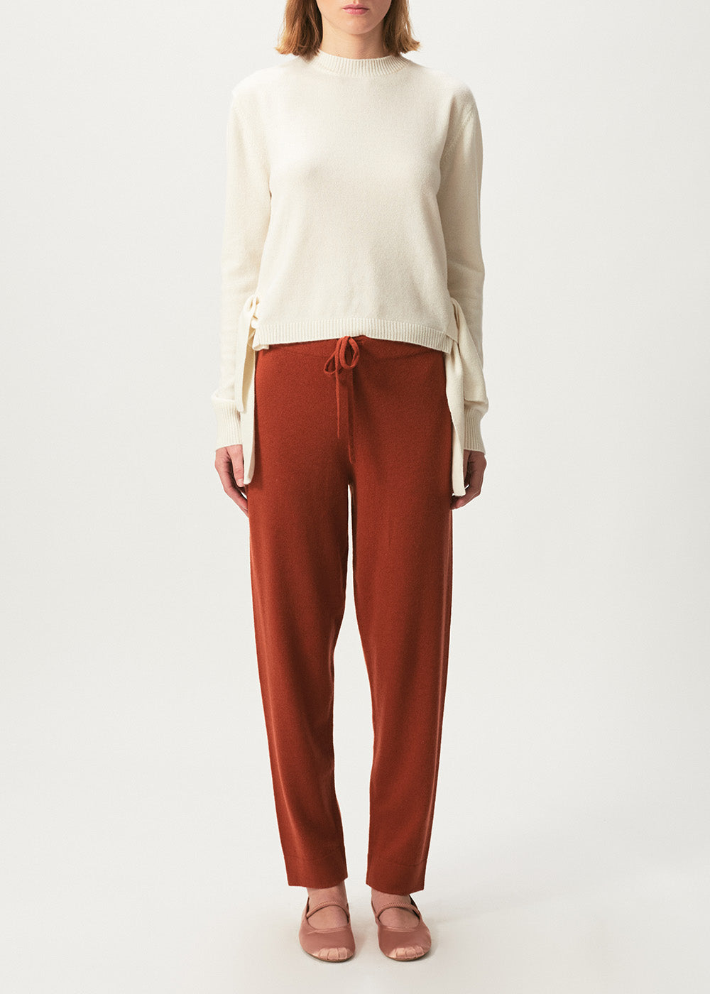 Sarah Knit Trousers - Medium / Foxy Brown