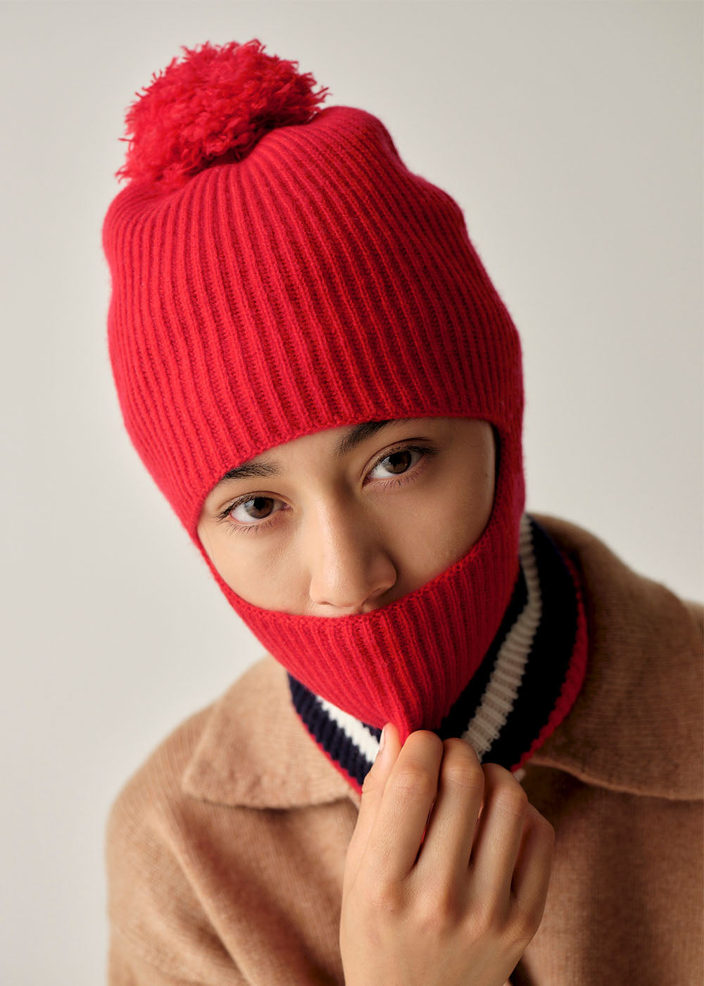 Wira Balaclava - One size / Rouge Red/Ivory