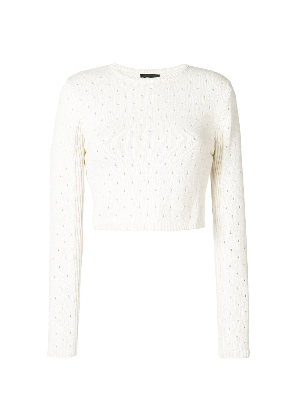 Britta Cropped Jumper - Large / IVORY