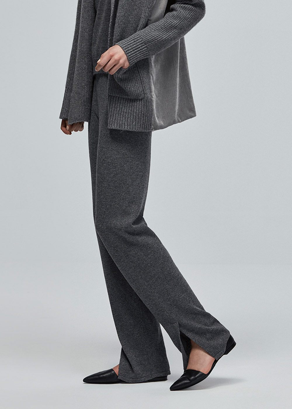 Tina Knit Trousers - Small / Grey