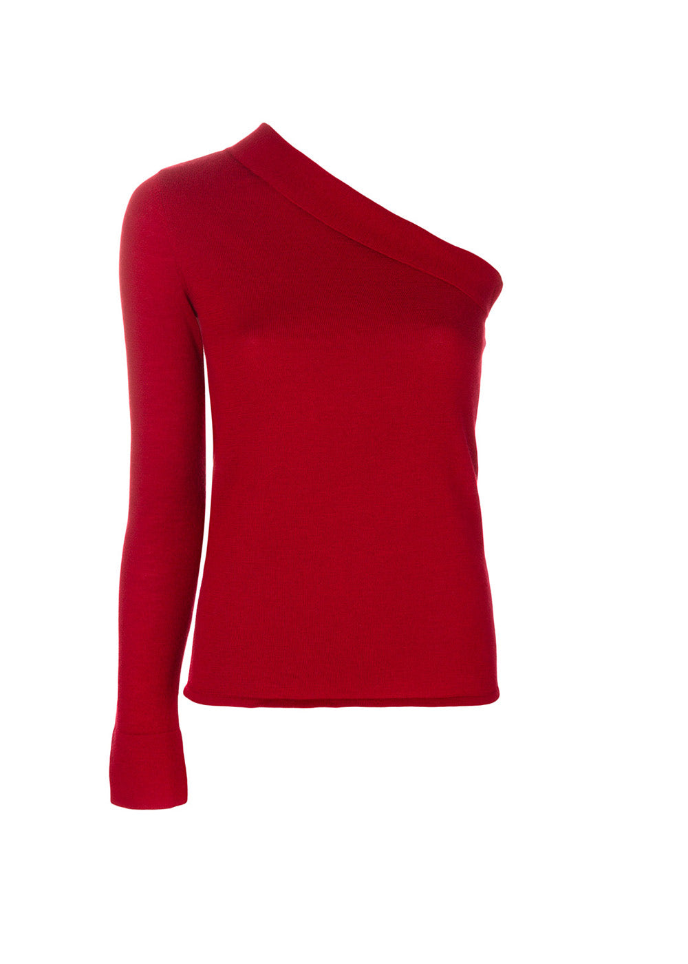 Violet Open Shoulder Jumper - Small / Wine Red