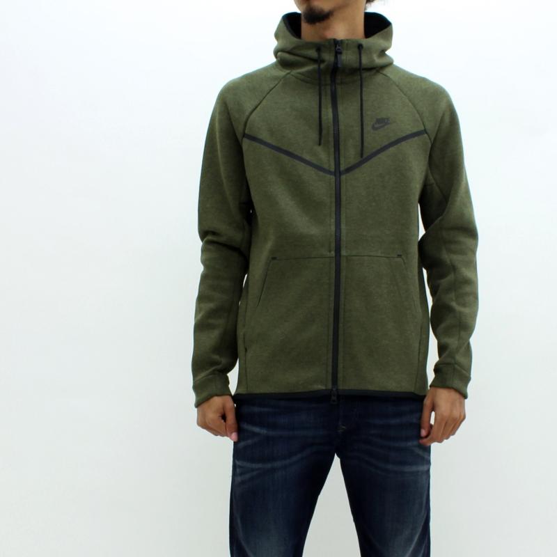 nike tech hoodie mens green