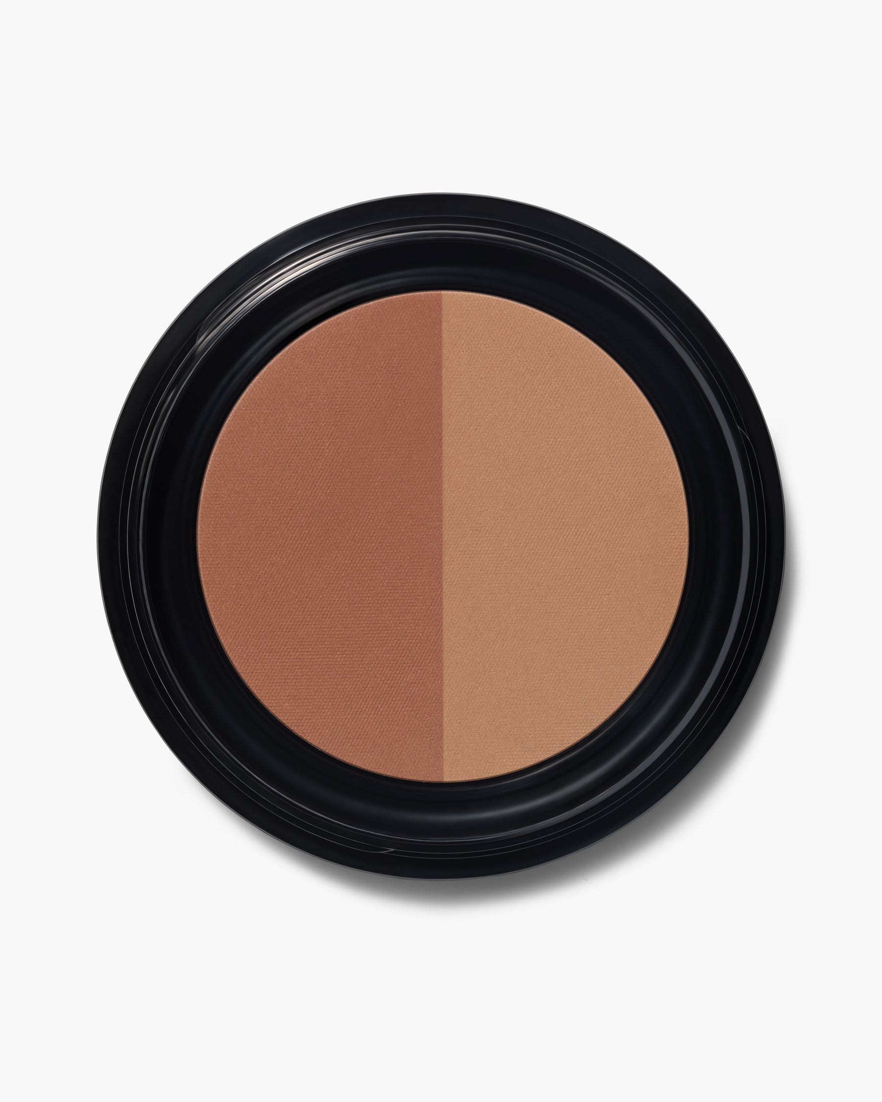 Custom Contour Duo is a matte and organic contour and bronzing powder.