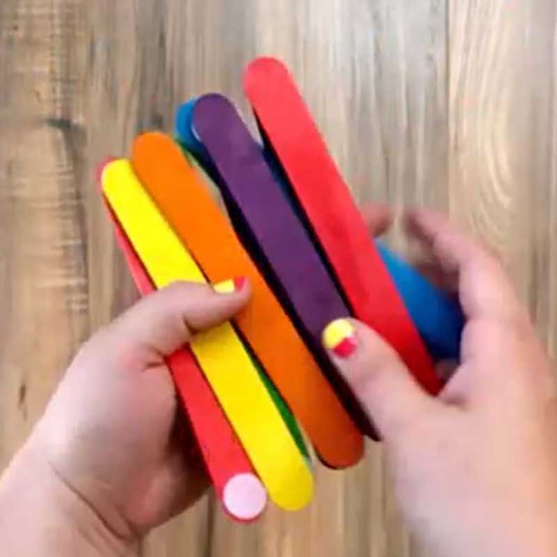 Make Craft Sticks with VELCRO® Brand Coins