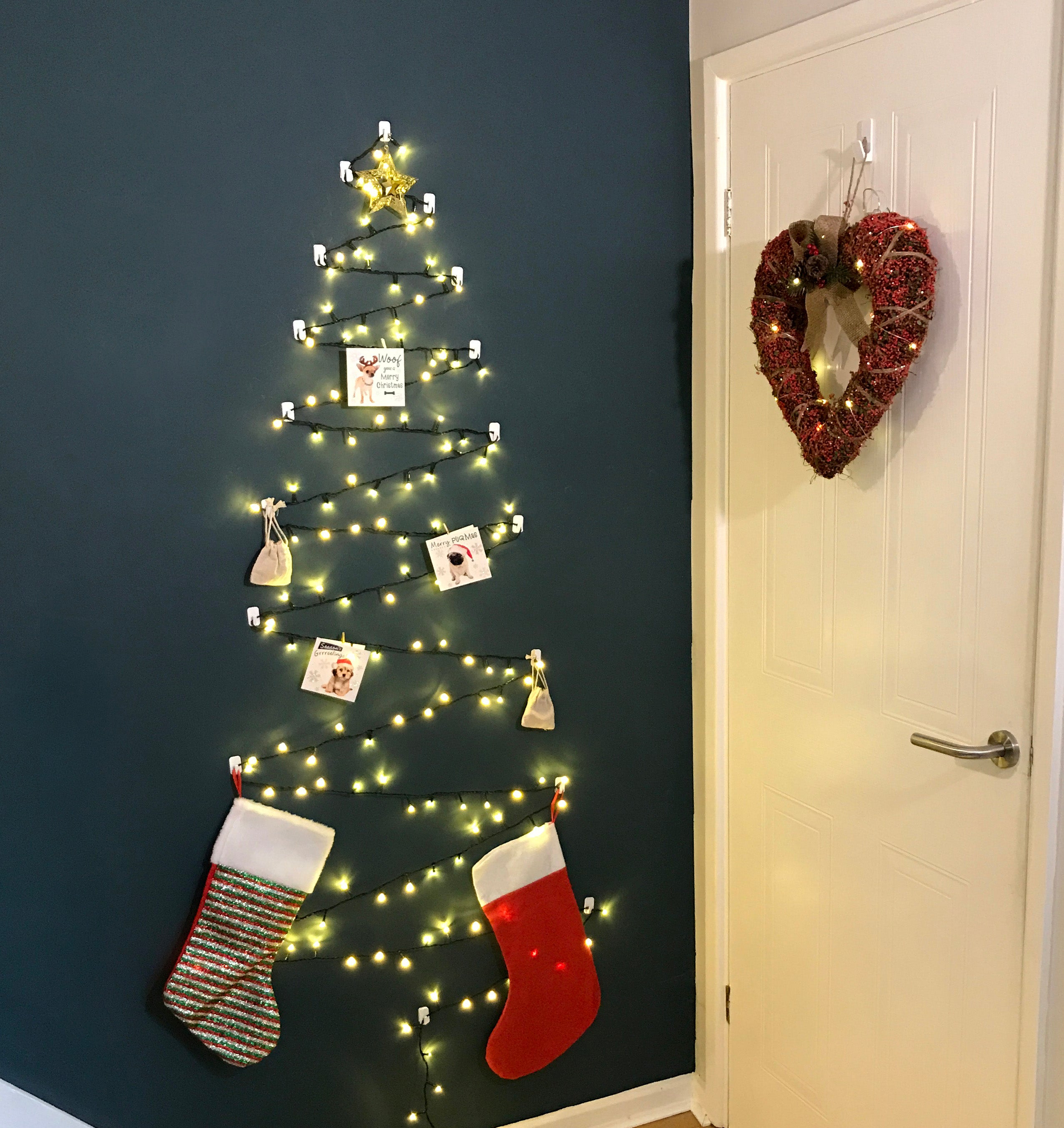 DIY Christmas Tree For Your Wall 