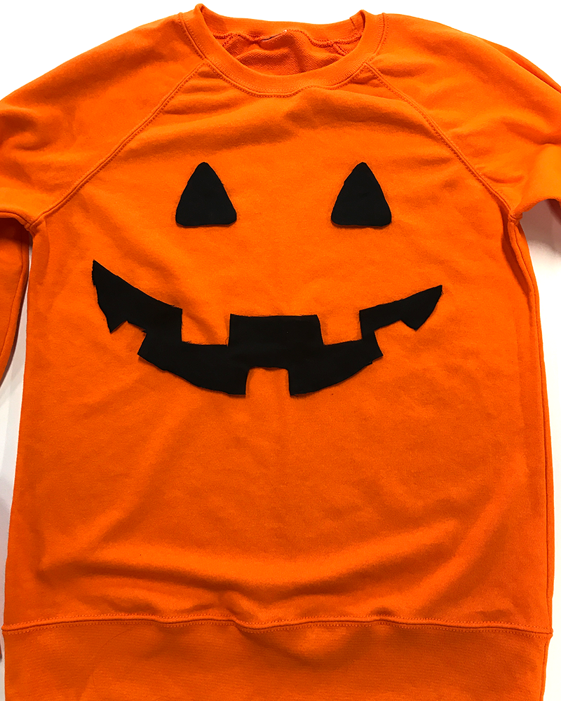 No-Sew Pumpkin Costume for Halloween