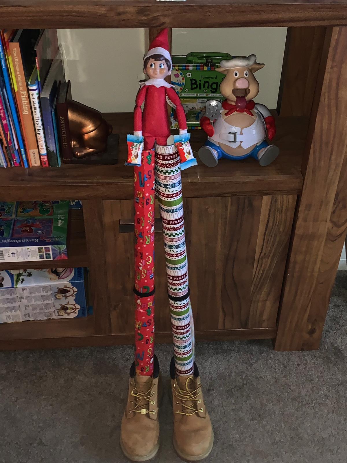 Elf on the Shelf Idea - Stilts
