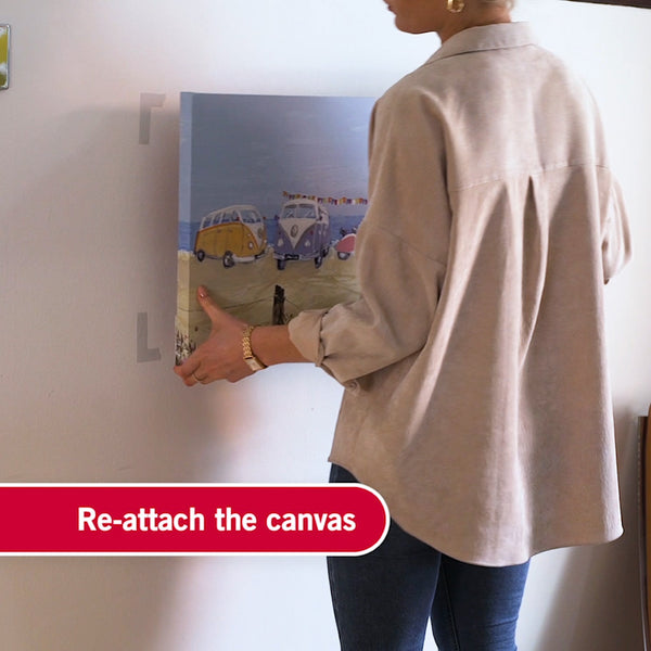 How to Hang a Canvas Without Nails or Damaging the Walls