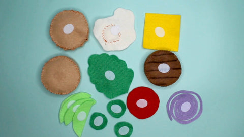 DIY Felt Play Food: step 8