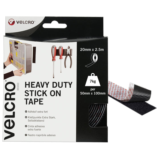 Velcro Style Clear Tabs 5 x 5cm, 20 pack