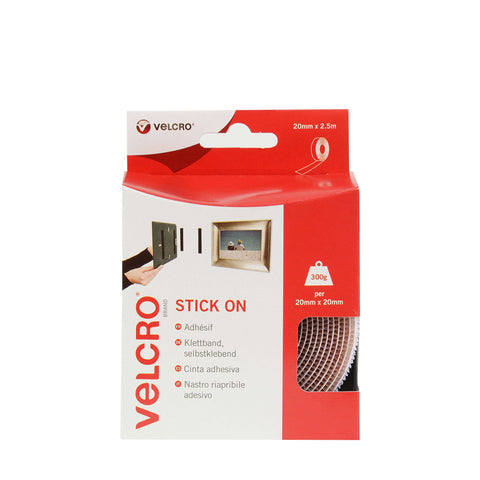 Velcro Brand Sticky Back Tape .75X3.5 4 Count Multipack of 12