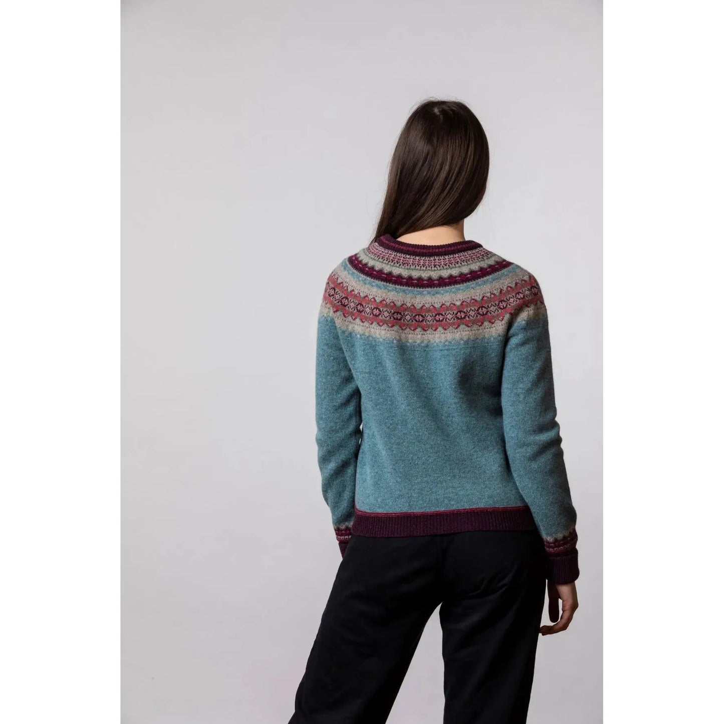 
                  
                    Women's Alpine short sweater pull for women by ERIBE Knitwear Design old rose - Marquise de Laborde Paris
                  
                