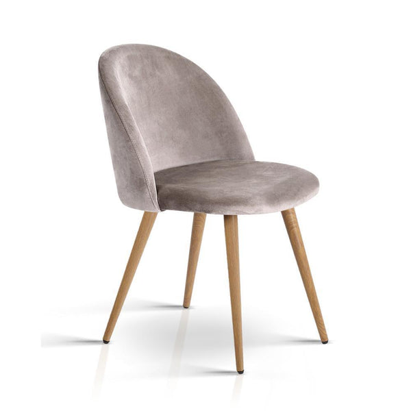 Light Grey Velvet Chair Payday Deals