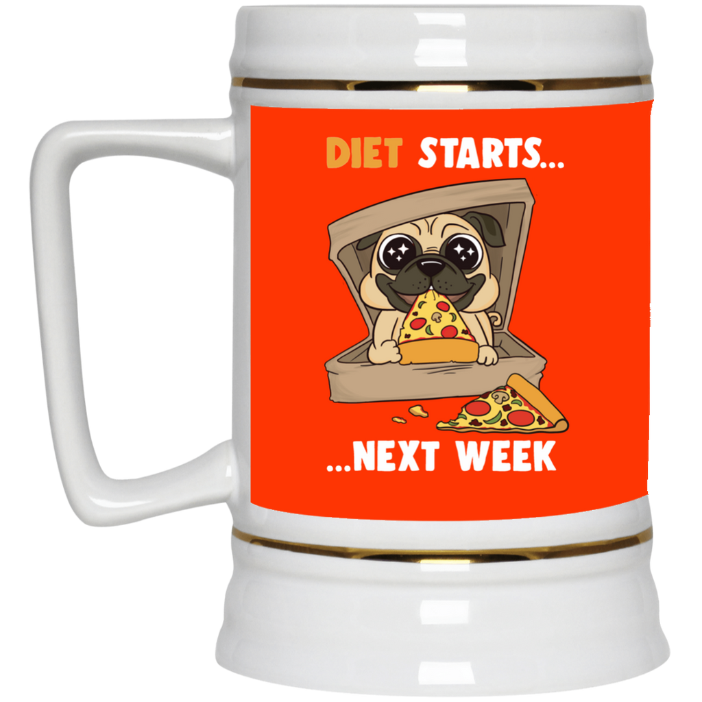 Diet Starts Next Week Pug Mugs – Vota Color