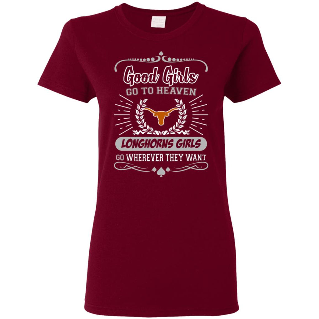 Good Girls Go To Heaven Texas Longhorns Girls T Shirts – Vota Color