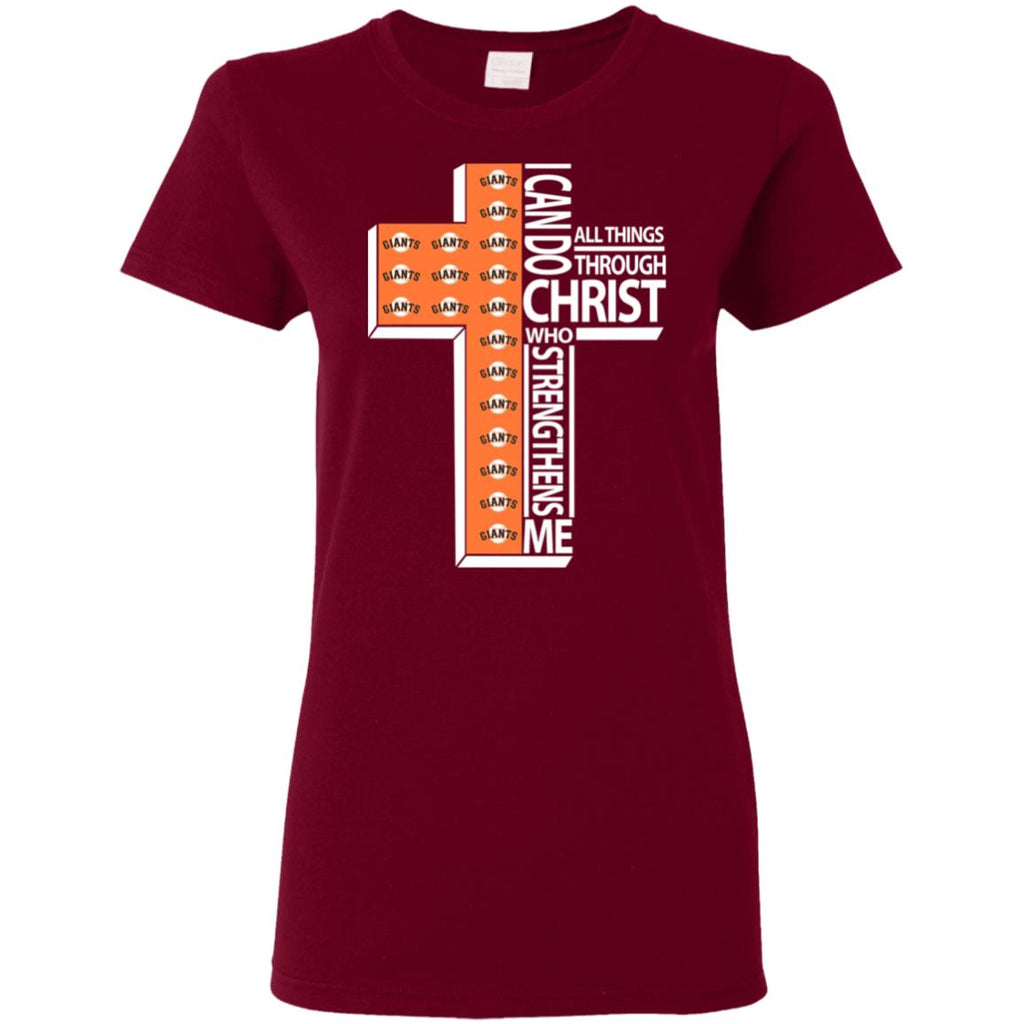 Gorgeous I Can Do All Things Through Christ San Francisco Giants T Shi ...