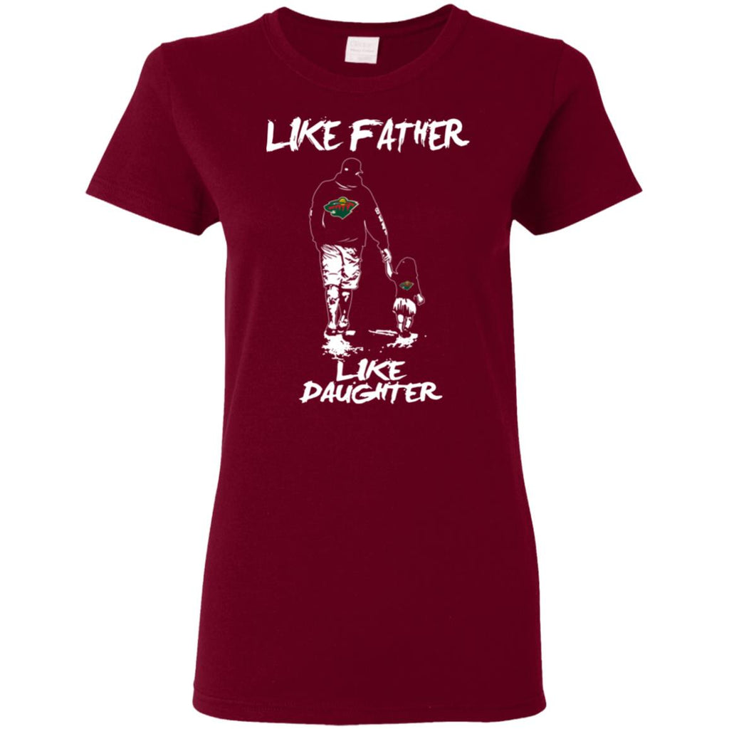 Great Like Father Like Daughter Minnesota Wild Tshirt For Fans