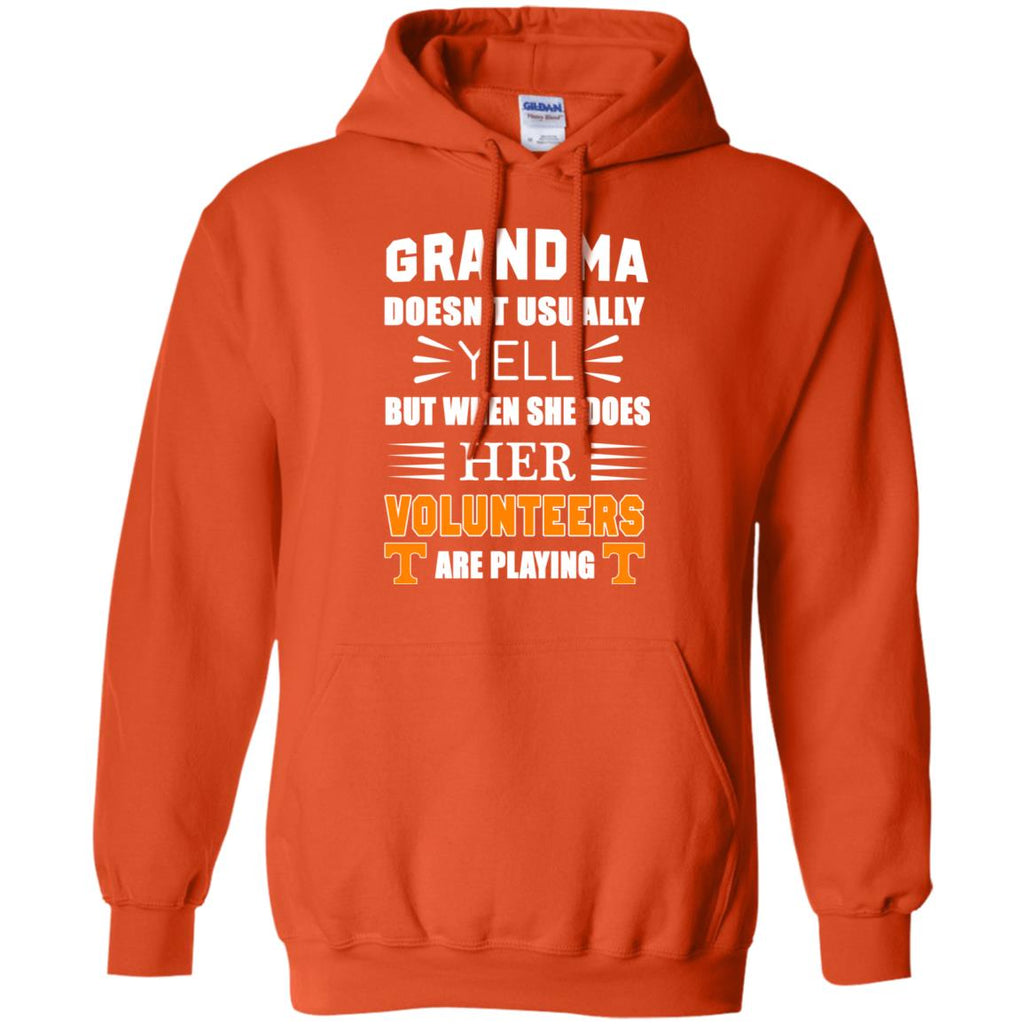 Grandma Doesn't Usually Yell She Does Her Tennessee Volunteers Tshirt