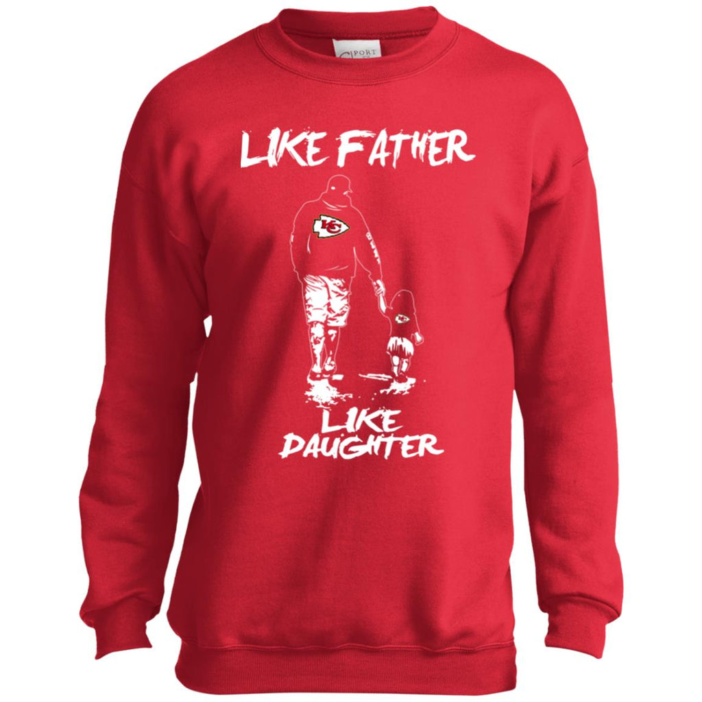 Great Like Father Like Daughter Kansas City Chiefs Tshirt For Fans ...