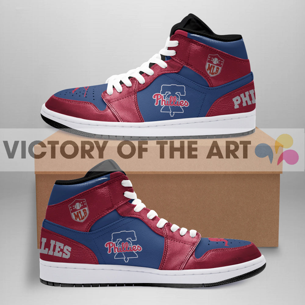 Simple Logo Philadelphia Phillies Jordan Shoes – Vota Color