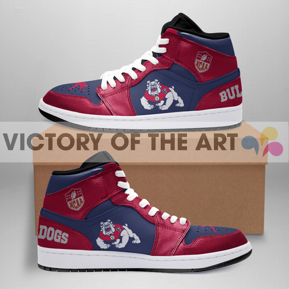 Simple Logo Fresno State Bulldogs Jordan Shoes – Vota Color