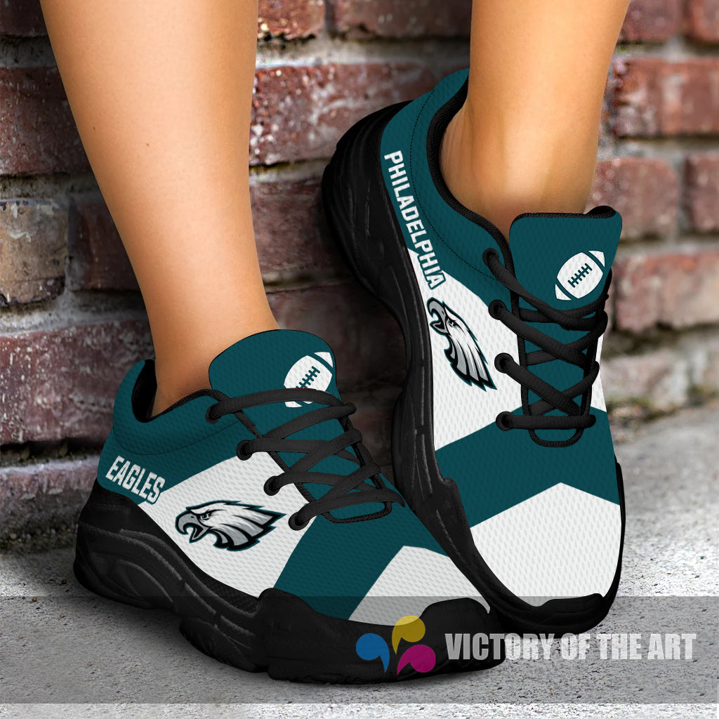 Pro Shop Logo Philadelphia Eagles Chunky Sneakers – Vota Color