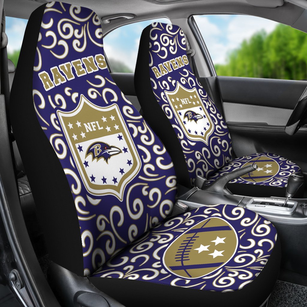 Pride Flag Baltimore Ravens Car Seat Covers – Best Funny Store