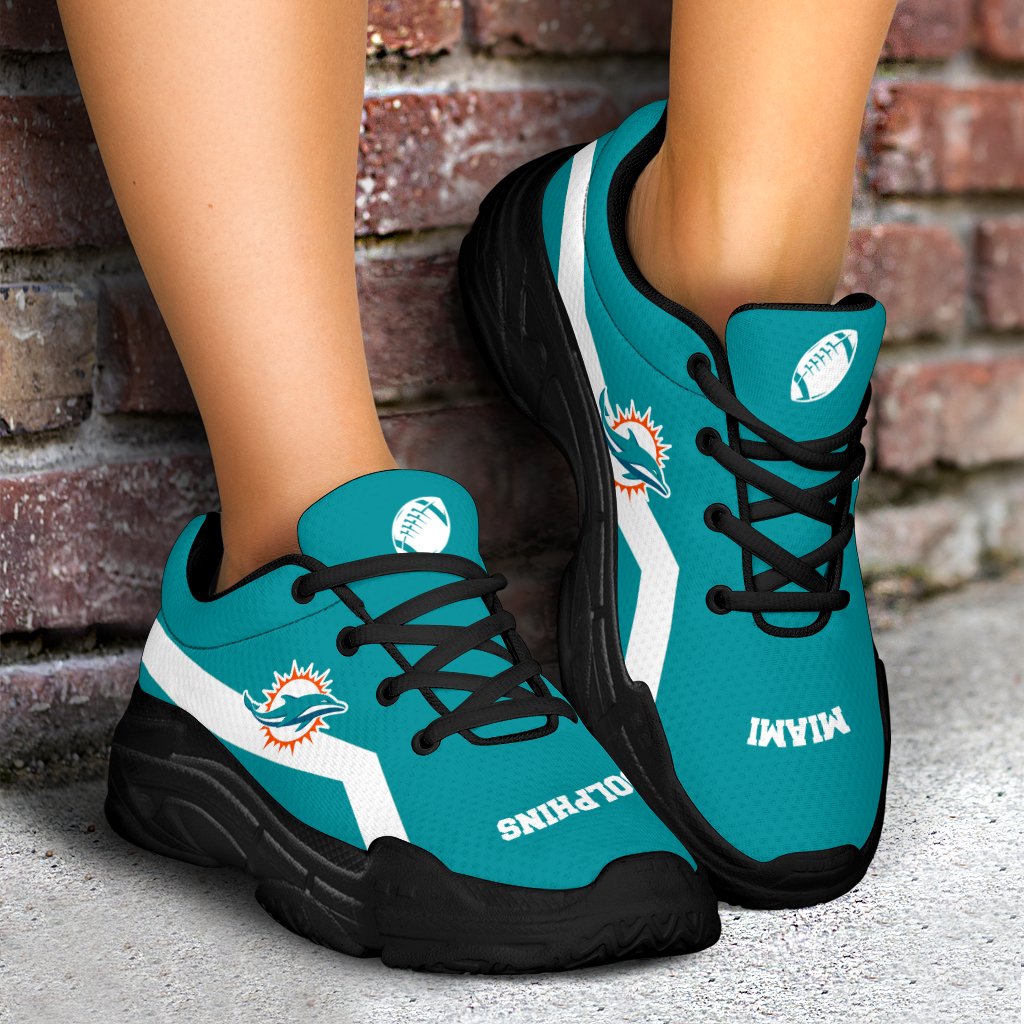 Edition Chunky Sneakers With Pro Miami Dolphins Shoes – Vota Color