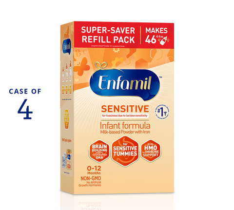 Enfamil Sensitive Infant Formula Refill Box 29.4 oz Case of 4