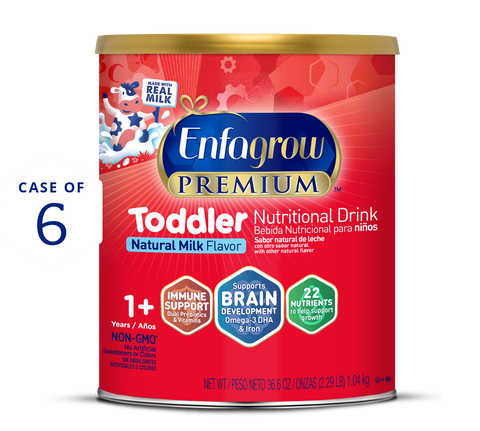 Enfagrow PREMIUM Toddler Nutritional Drink Natural Milk 36.6oz Case of 6