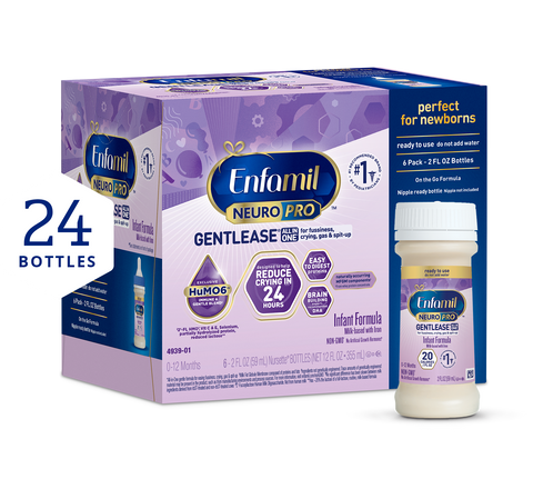 Enfamil NeuroPro Gentlease Infant Formula 2fl oz 24 Bottles